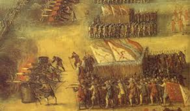 Painting of the Battle of Tondibi